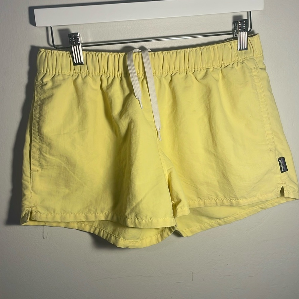 Patagonia Yellow Athletic Shorts